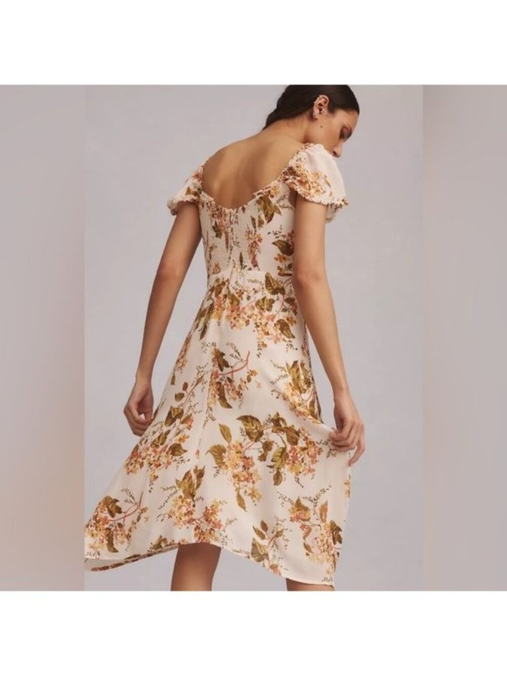 Reformation Women’s Dress Size 12 Maebry Bella Floral High Low Hem Feminine NWT - Picture 2 of 13
